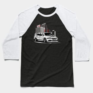 Mitsubishi Evolution City Baseball T-Shirt